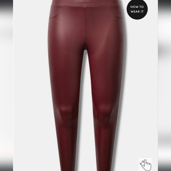 TORRID Faux Leather High Rise Leggings 2x or 4x NWT - Picture 2 of 8